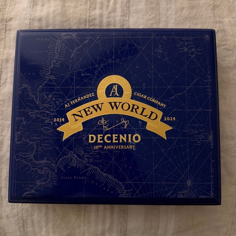 New World by AJ Fernandez Decenio Empty Cigar Box Lot of 2 - Picture 3 of 7